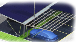 Solar Carport - Double Rows (Symmetric style)